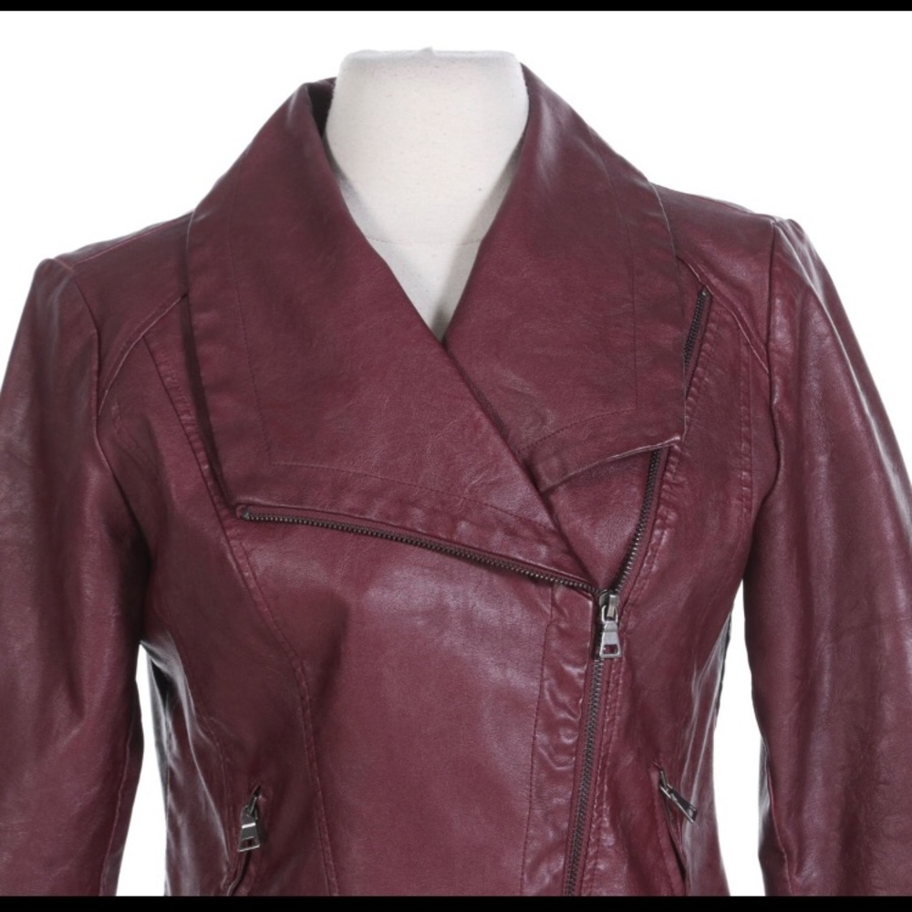 Bagatelle Faux Leather Motorcycle Jacket